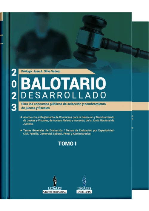 BALOTARIO DESARROLLADO 2024 - 2025 (2 tomos)