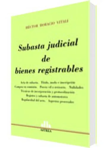 SUBASTA JUDICIAL DE BIENES REGISTRABLES ..