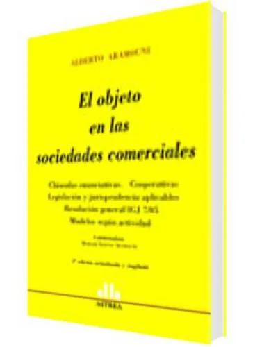 EL OBJETO EN LAS SOCIEDADES COMERCIALES ..