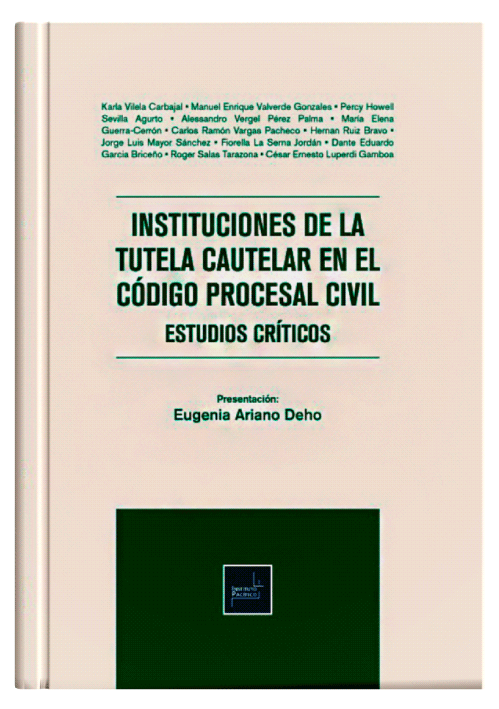 INSTITUCIONES DE LA TUTELA CAUTELAR EN E..