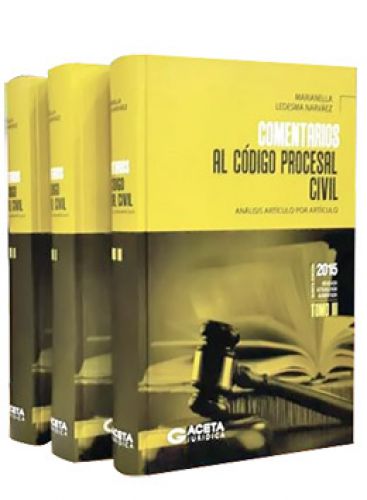 COMENTARIOS AL CÓDIGO PROCESAL CIVIL (3 tomos)