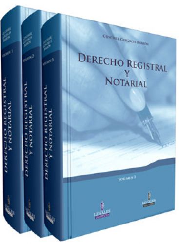 DERECHO REGISTRAL Y NOTARIAL (3 volumenes) - Tapa Dura