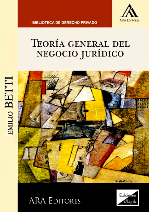 TEORIA GENERAL DEL NEGOCIO JURIDICO..