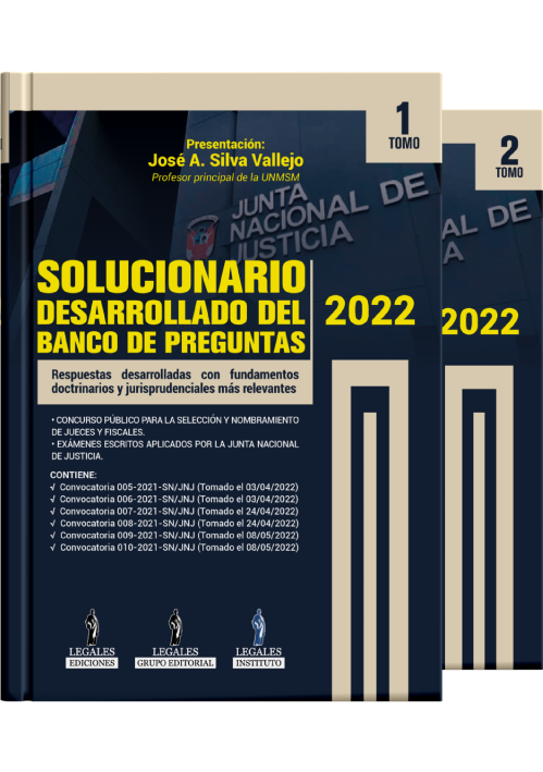 PREVENTA SOLUCIONARIO DESARROLLADO DEL BANCO DE PREGUNTAS 2022 - 2023 Presentación: José A. Silva Vallejo