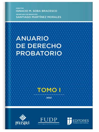 ANUARIO DE DERECHO PROBATORIO tomo I