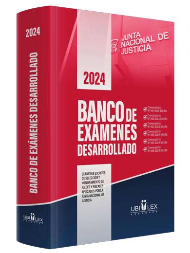 BANCO DE EXÁMENES DESARROLLADO 2024 JNJ 2024