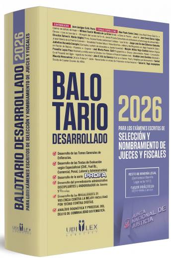 BALOTARIO DESARROLLADO 2026. Para selección y nombramiento de jueces y fiscales (Mayo 2026)