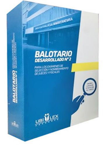 BALOTARIO DESARROLLADO N° 2 PARA LOS EX..
