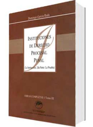 INSTITUCIONES DE DERECHO PROCESAL (TOMO ..