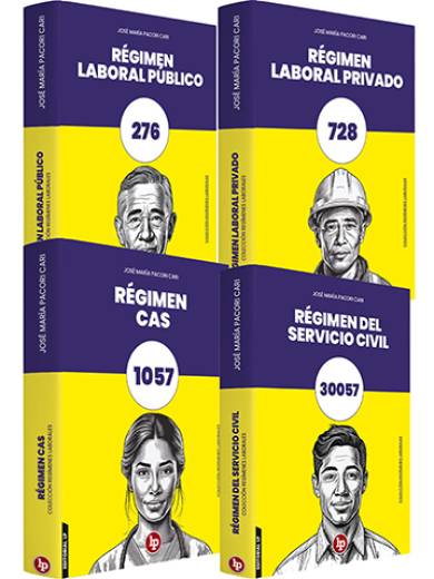 COLECCIÓN REGÍMENES LABORALES 4 TOMOS..
